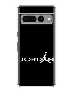 Чехол для Google Pixel 7 Pro с картинкой «Jordan White Logo»