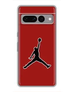 Чехол для Google Pixel 7 Pro с картинкой «Jordan Red Back»