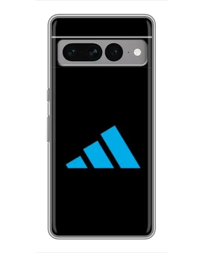 Чехол для Google Pixel 7 Pro с картинкой «Adidas Cyan Logo»