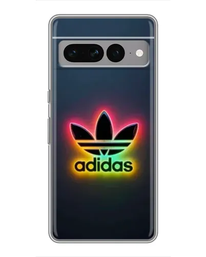 Чехол для Google Pixel 7 Pro с картинкой «Неоновый Adidas»
