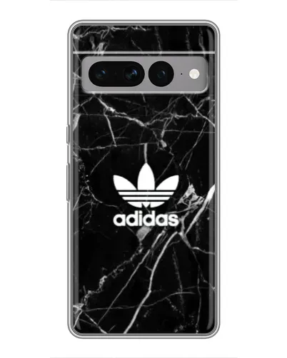 Чехол для Google Pixel 7 Pro с картинкой «Белый мрамор Adidas»