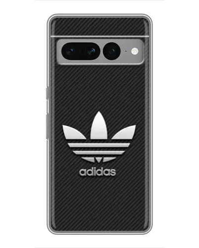Чехол для Google Pixel 7 Pro с картинкой «Adidas Карбоновая текстура»
