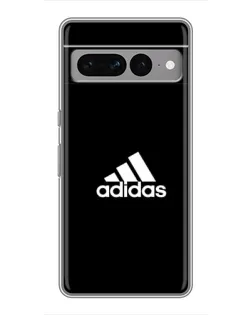 Чехол для Google Pixel 7 Pro с картинкой «Черная классика Adidas»