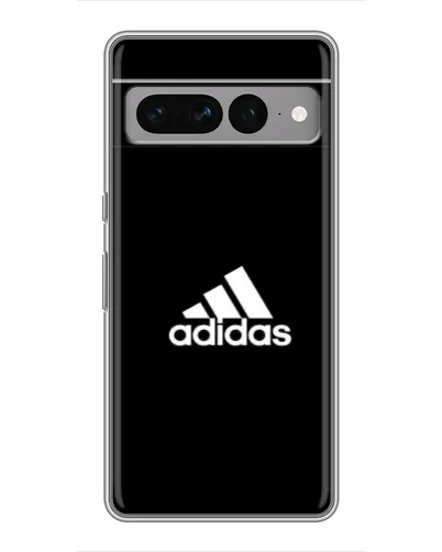 Чехол для Google Pixel 7 Pro с картинкой «Черная классика Adidas»