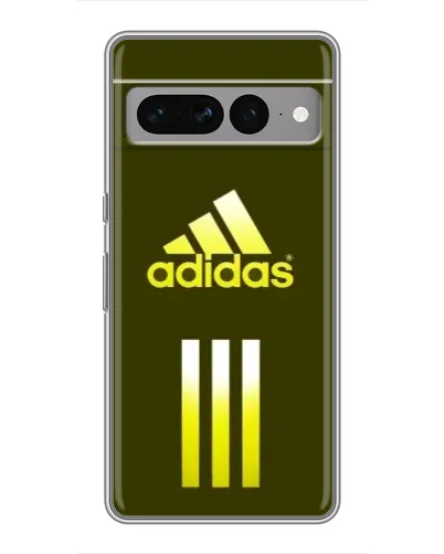 Чехол для Google Pixel 7 Pro с картинкой «Оливковый градиент Adidas»