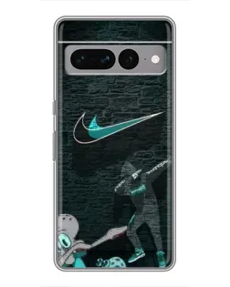 Чехол для Google Pixel 7 Pro с картинкой «Спортивный арт Nike»