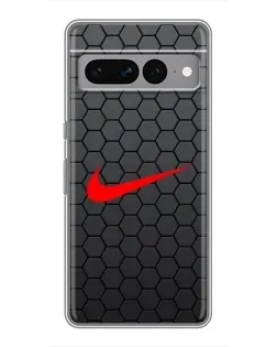 Чехол для Google Pixel 7 Pro с картинкой «Nike — карбоновая сетка»