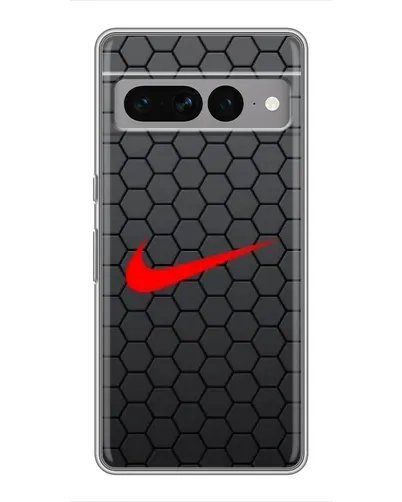Чехол для Google Pixel 7 Pro с картинкой «Nike — карбоновая сетка»