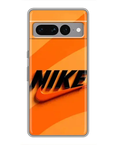 Чехол для Google Pixel 7 Pro с картинкой «Оранжевый драйв Nike»