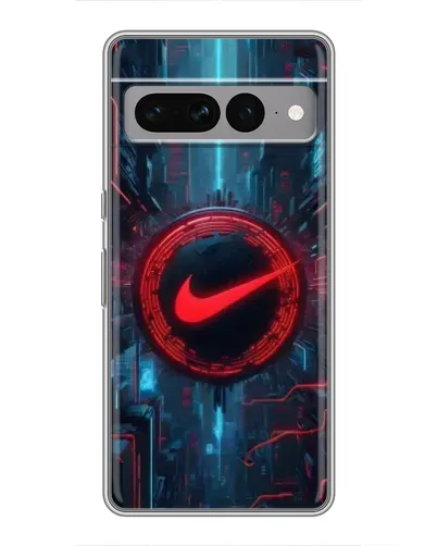 Чехол для Google Pixel 7 Pro с картинкой «Техногенный стиль Nike»