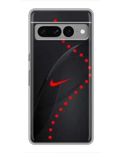 Чехол для Google Pixel 7 Pro с картинкой «Абстрактный дизайн Nike»