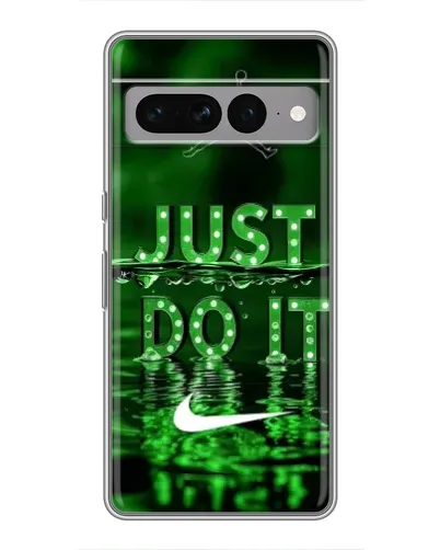 Чехол для Google Pixel 7 Pro с картинкой «Зеленый неоновый Nike»