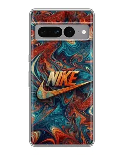 Чехол для Google Pixel 7 Pro с картинкой «Nike в абстракции»