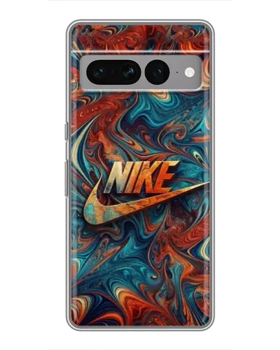 Чехол для Google Pixel 7 Pro с картинкой «Nike в абстракции»