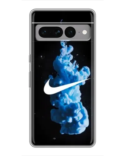 Чехол для Google Pixel 7 Pro с картинкой «Nike и синий дым»