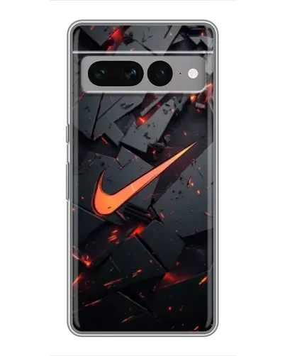 Чехол для Google Pixel 7 Pro с картинкой «Nike — эффект разломов»