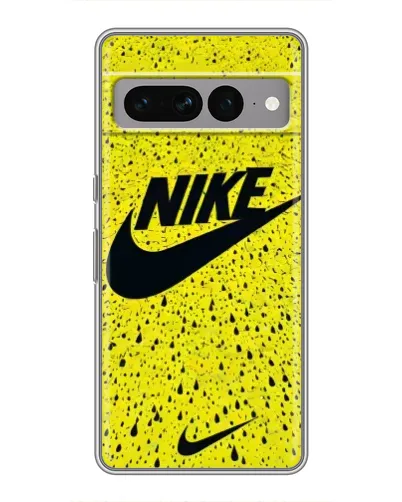 Чехол для Google Pixel 7 Pro с картинкой «Желтый текстурный Nike»