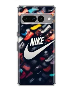 Чехол для Google Pixel 7 Pro с картинкой «Коллекция кроссовок Nike»