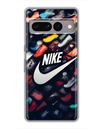 Чехол для Google Pixel 7 Pro с картинкой «Коллекция кроссовок Nike»