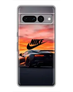 Чехол для Google Pixel 7 Pro с картинкой «Nike и суперкар»
