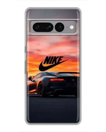 Чехол для Google Pixel 7 Pro с картинкой «Nike и суперкар»