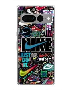 Чохол для Google Pixel 7 Pro з картинкою «Яскравий колаж Nike»