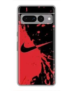 Чохол для Google Pixel 7 Pro з картинкою «Червоні бризки Nike»