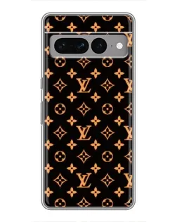 Чехол для Google Pixel 7 Pro с картинкой «Золотая монограмма LV»