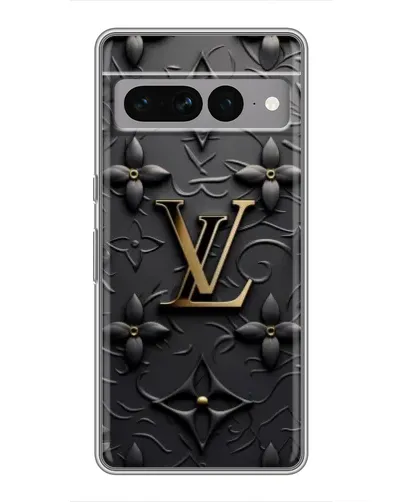 Чехол для Google Pixel 7 Pro с картинкой «Кожаная текстура LV»