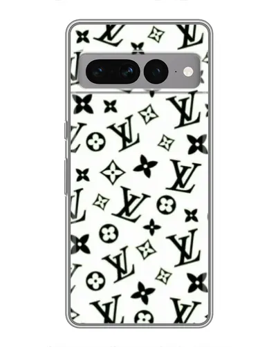 Чехол для Google Pixel 7 Pro с картинкой «Монохромный хаос LV»