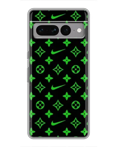 Чехол для Google Pixel 7 Pro с картинкой «Неоновый принт LV»