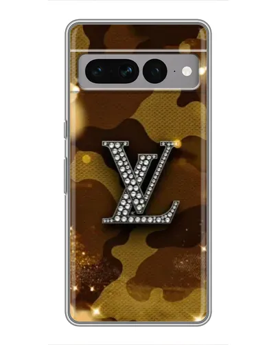 Чехол для Google Pixel 7 Pro с картинкой «Камуфляжный Louis Vuitton»