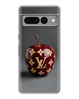 Чехол для Google Pixel 7 Pro с картинкой «Красное яблоко LV»