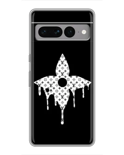Чехол для Google Pixel 7 Pro с картинкой «Цветочная монограмма»