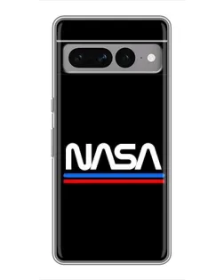 Чехол для Google Pixel 7 Pro с картинкой «NASA — классика Red Blue»
