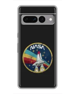 Чехол для Google Pixel 7 Pro с картинкой «NASA — эмблема миссии»