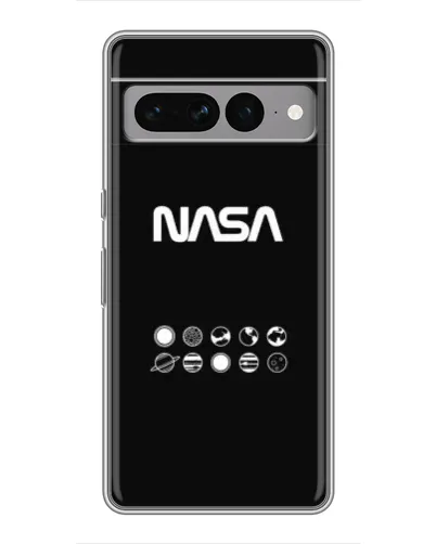 Чехол для Google Pixel 7 Pro с картинкой «NASA — технический принт»