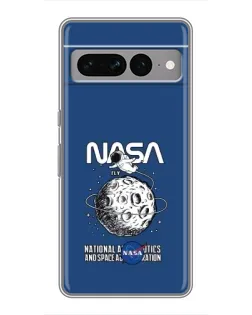 Чехол для Google Pixel 7 Pro с картинкой «NASA — лунная миссия»