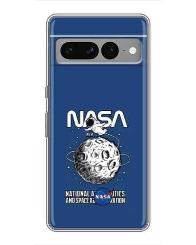 Чехол для Google Pixel 7 Pro с картинкой «NASA — лунная миссия»