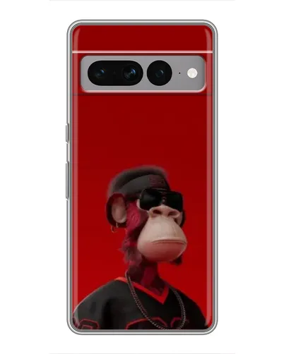 Чехол для Google Pixel 7 Pro с картинкой «Bored Ape в красном»