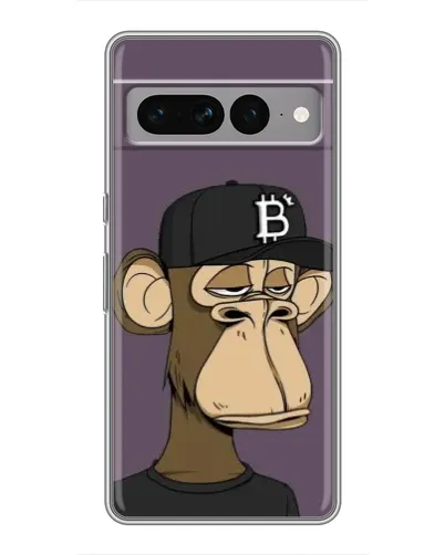 Чехол для Google Pixel 7 Pro с картинкой «Bored Ape в кепке»