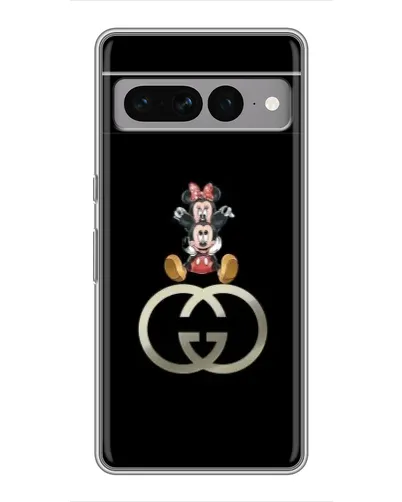 Чехол для Google Pixel 7 Pro с картинкой «Минни Маус на лого»