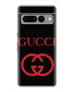 Чехол для Google Pixel 7 Pro с картинкой «Gucci — красный логотип»