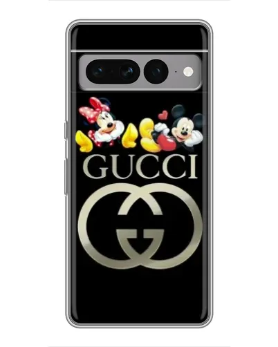 Чехол для Google Pixel 7 Pro с картинкой «Gucci — герои Disney»