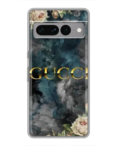Чехол для Google Pixel 7 Pro с картинкой «Абстрактные цветы Gucci»