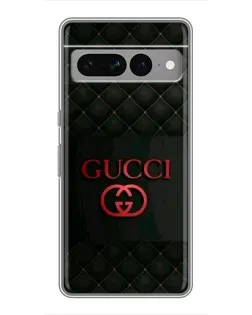 Чехол для Google Pixel 7 Pro с картинкой «Gucci — стеганый черный»
