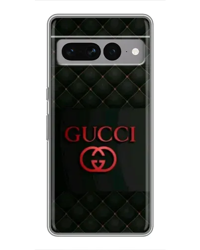 Чехол для Google Pixel 7 Pro с картинкой «Gucci — стеганый черный»