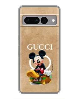 Чехол для Google Pixel 7 Pro с картинкой «Микки Маус Gucci — крафт»