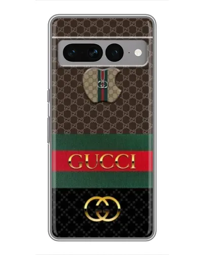 Чехол для Google Pixel 7 Pro с картинкой «Gucci — брендированный десерт»