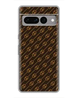 Чехол для Google Pixel 7 Pro с картинкой «Gucci — золотые диагонали»